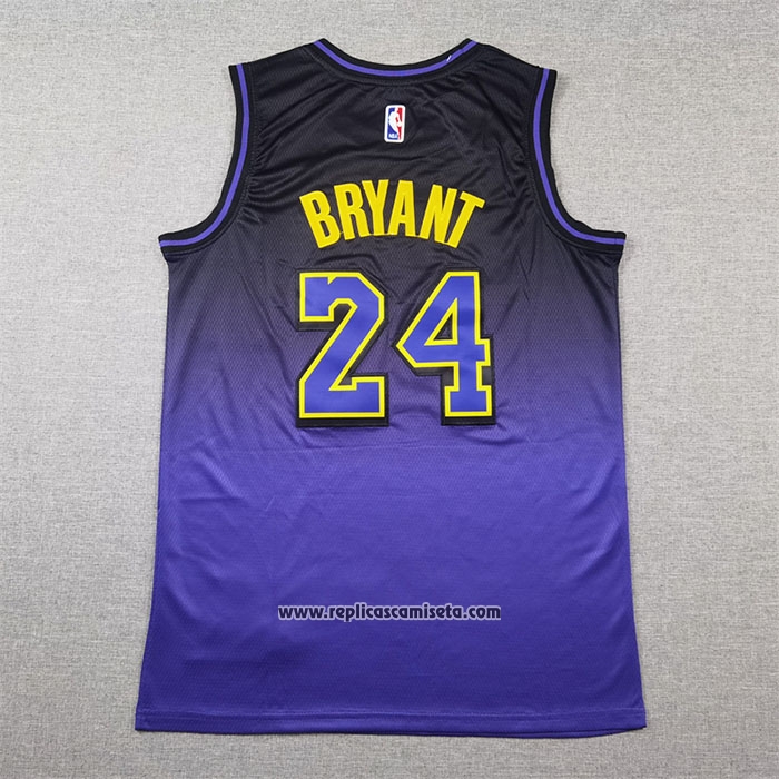 Camiseta Los Angeles Lakers Kobe Bryant #24 Ciudad 2024-25 Violeta